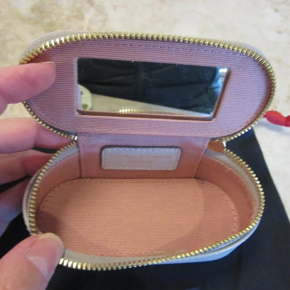 Aspinal of London "Tidy All" Light Grey Saffiano Leather NWOT MSRP $165 - Picture 6 of 10